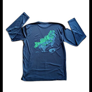 Costa Del Mar Born on the Water Long Sleeve Fishing Shirt Black